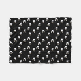 KiniArt Torrid Westie Crossbones Fleece Blanket