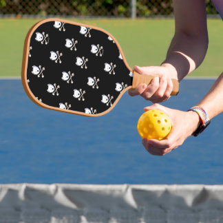 KiniArt Torrid Westie Crossbones Pickleball Schläger