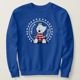 KiniArt US Flagge Westie Sweatshirt