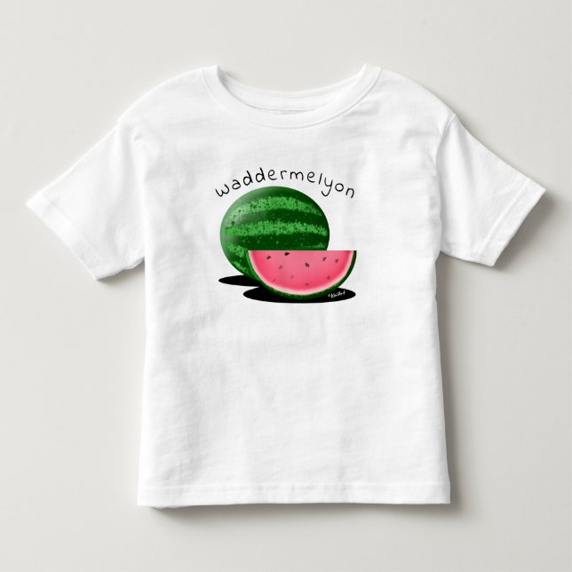 KiniArt Wassermelone Kleinkind T-shirt (Vorderseite)