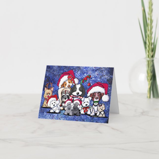 KiniArt WeihnachtsParty Feiertagskarte (Vorderseite)
