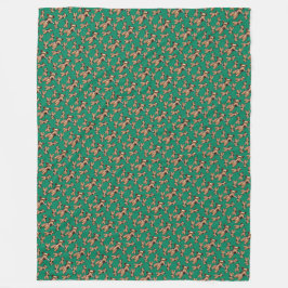 KiniArt Welsh Terrier Weihnachten Fleecedecke