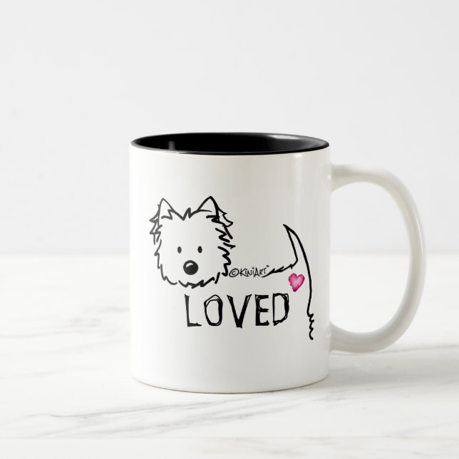 KiniArt Westie Aimé Mug (Droit)