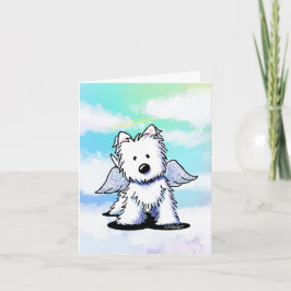 KiniArt Westie Angel Karte