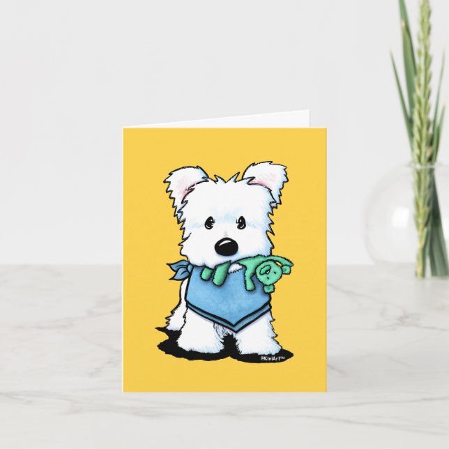 KiniArt Westie Bestie Card Karte (Vorderseite)
