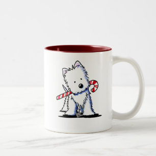KiniArt Westie Candy Cane Süsse Tasse