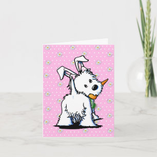 KiniArt Westie Carte de momie de Pâques