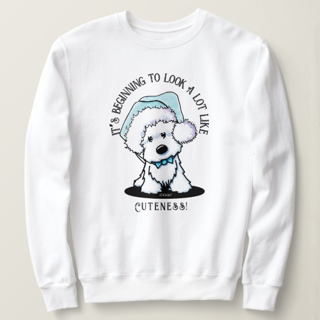 KiniArt Westie Christmas Sweatshirt (Design vorne)