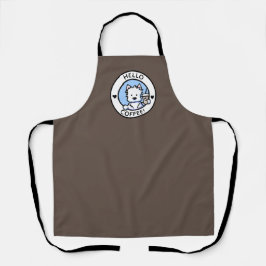 KiniArt Westie Coffee Liebe All-over Print Schürze