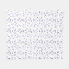 KiniArt Westie Crayon Süssen Fleece Blanket