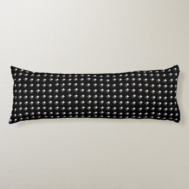 KiniArt Westie Crossbones Seitenschläferkissen (Vorderseite)