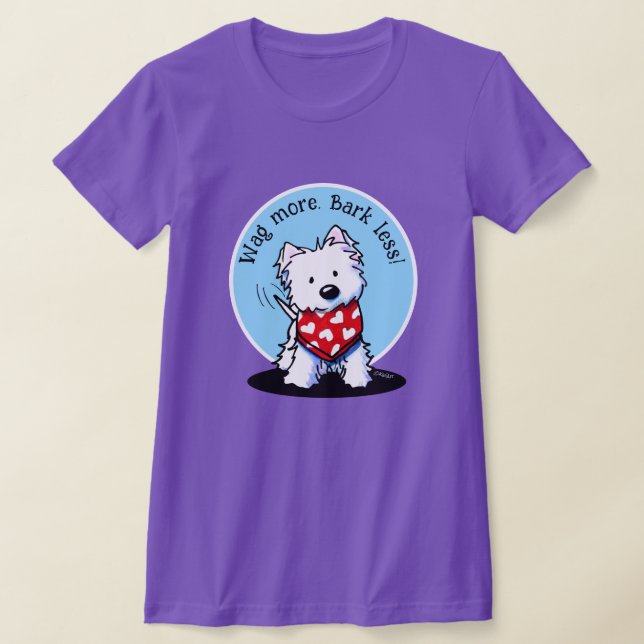 KiniArt Westie Dog T-Shirt (Ablage )