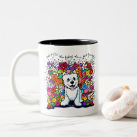 KiniArt Westie Fröhlicher Garten