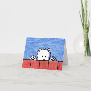 KiniArt Westie Gruß Karte