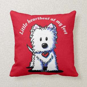 KiniArt Westie Heartbeat Kissen