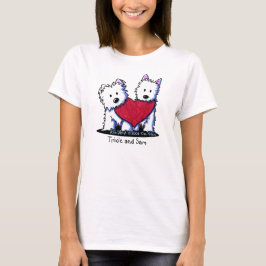 KiniArt Westie Heartfelt Duo Shirt