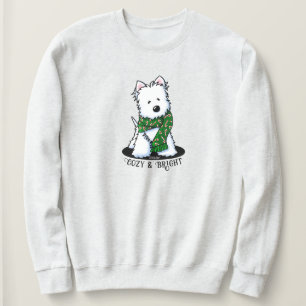 KiniArt Westie Hund Weihnachten Sweatshirt
