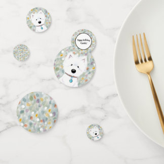 KiniArt Westie Impressions Confetti Konfetti