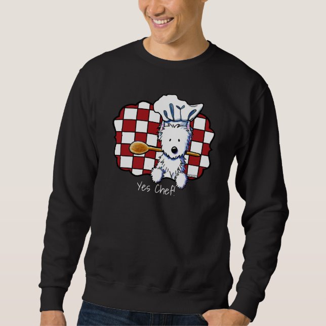 KiniArt Westie Koch Sweatshirt (Vorderseite)