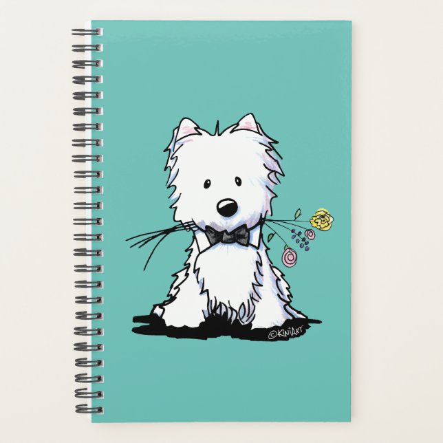 KiniArt Westie Little Romeo Planner (Devant)