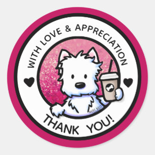 KiniArt Westie Merci Stickers