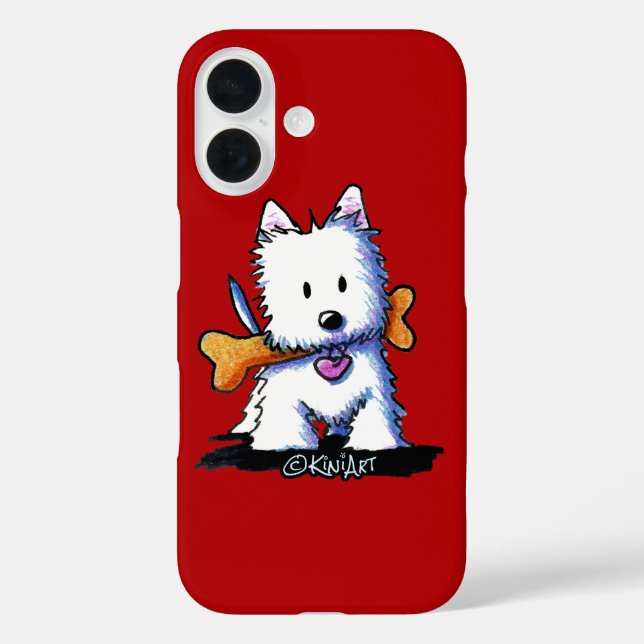 KiniArt™ Westie mit Knochen title_seo2 (Rückseite)