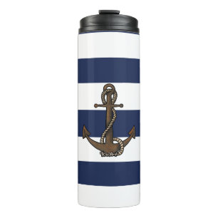 KiniArt Westie Nautisch Thermosbecher
