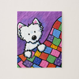 KiniArt Westie on Quilt