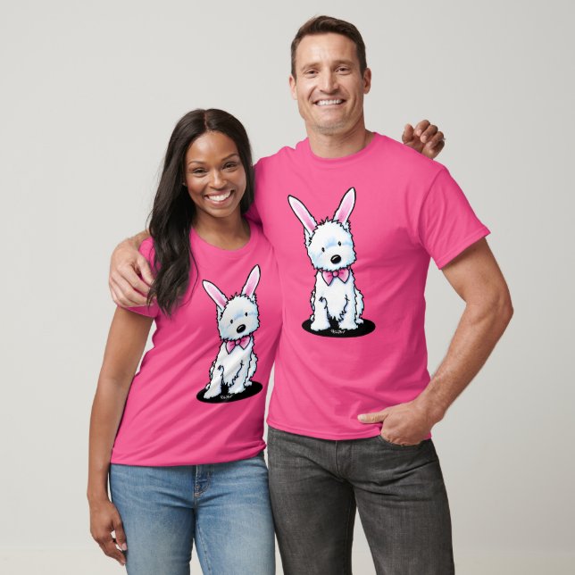 KiniArt Westie Osterfest Sonniger T - Shirt (Unisex)