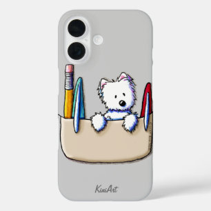 KiniArt Westie Pocket Protector iPhone 16 Hülle