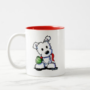 KiniArt Westie Spielgefährte Zweifarbige Tasse