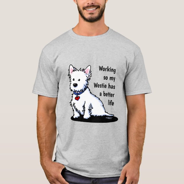 KiniArt Westie T-Shirt (Vorderseite)