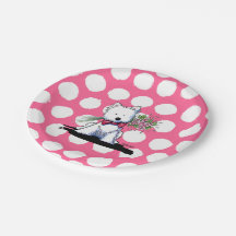 KiniArt Westie Terrier Valentine Party Teller