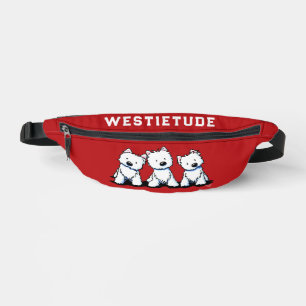 KiniArt Westie Trio Bauchtasche