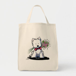 KiniArt Westie Valentine-Tasche Tragetasche