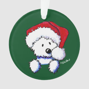 KiniArt Westie Weihnachtsmann Ornament