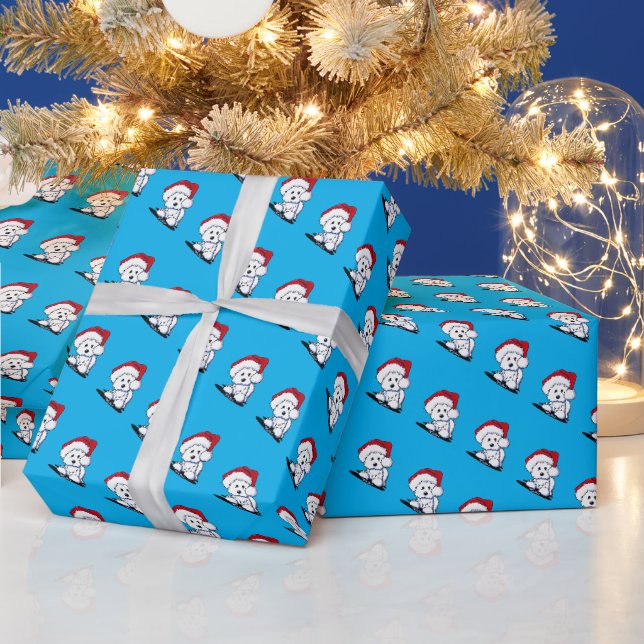 KiniArt Westie Weihnachtswrapping Paper Geschenkpapier (Feiertage)