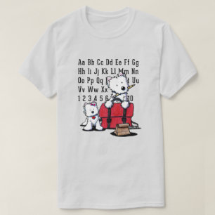 KiniArt Westie Zurück zur Schule T-Shirt
