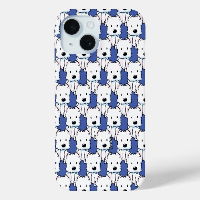 KiniArt Westies Case-Mate iPhone Hülle (Rückseite)