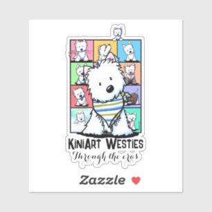 KiniArt Westies Eras individuell zugeschnittener V Aufkleber