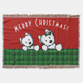 KiniArt Westies Weihnachten Decke