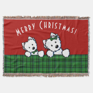 KiniArt Westies Weihnachten Decke