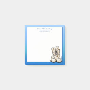 KiniArt Wheaten Terrier Hund Post-it Klebezettel