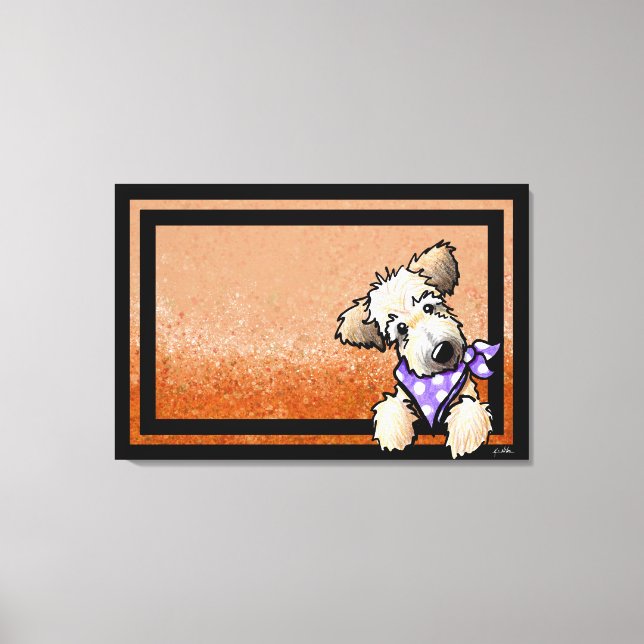 KiniArt Wheaten Terrier Puppy Leinwanddruck (Vorderseite)