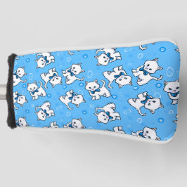 KiniArt White Kittens Golf Headcover