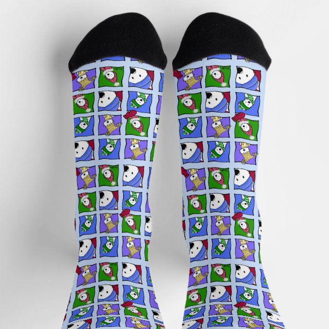KiniArt Winter Westies Socks Socken (Oben)