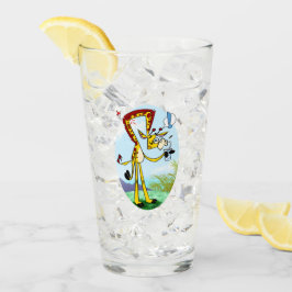 KINK IN MEIN DRINK GIRAFFE von Jeff Willis Art Glas