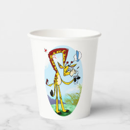 KINK IN MEIN DRINK GIRAFFE von Jeff Willis Art Pappbecher