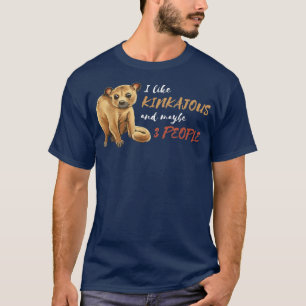 Kinkajou 3 Menschen Wildtier Tier Honigbär Nacht T-Shirt