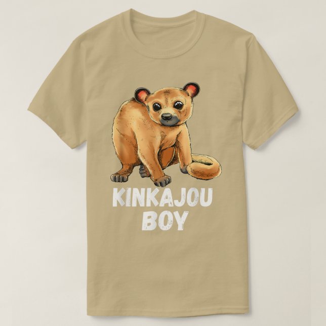 Kinkajou Boy Night Walker Mammal Night Ape Man Hon T-Shirt (Design vorne)